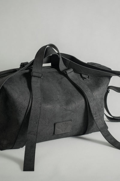 Shop Conscious Contemporary Menswear Brand Zsigmond x Linda Gergely Collaboration Limited Edition Black Calf Leather Robust Weekender at Erebus