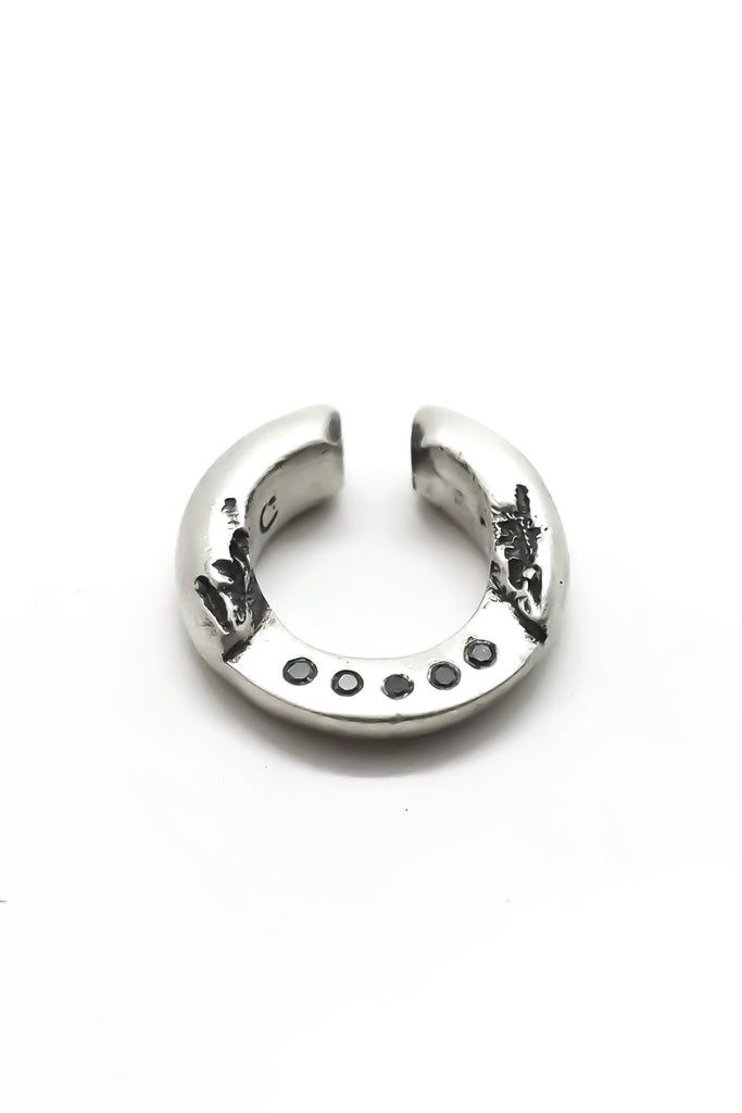 Jeweled Ear Cuff, 925 Sterling Silver
