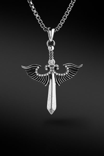 Shop Artisan Jewellery Brand Helios Sterling Silver with Cubic Zirconia Scout Pendant at Erebus