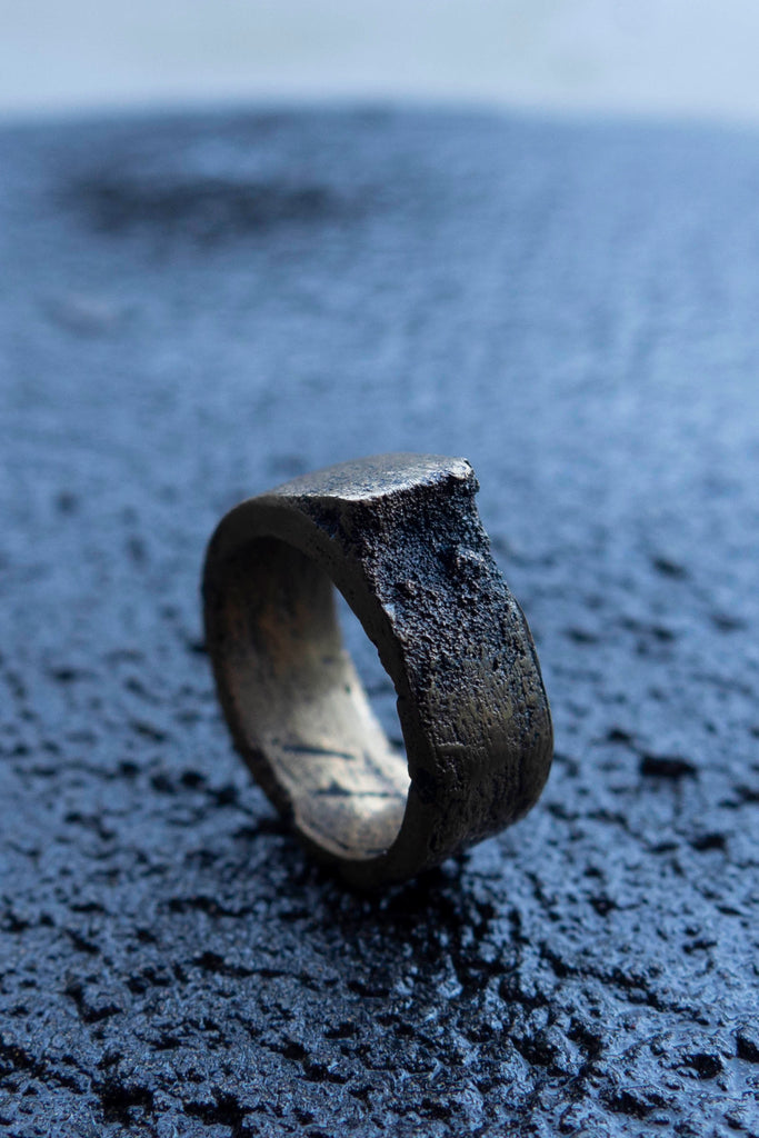 Surface/Cast Jewelry Blackened Bronze Small Simulation 2 Ring - Erebus