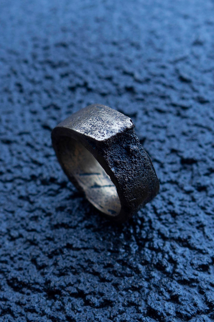 Surface/Cast Jewelry Blackened Bronze Small Simulation 2 Ring - Erebus