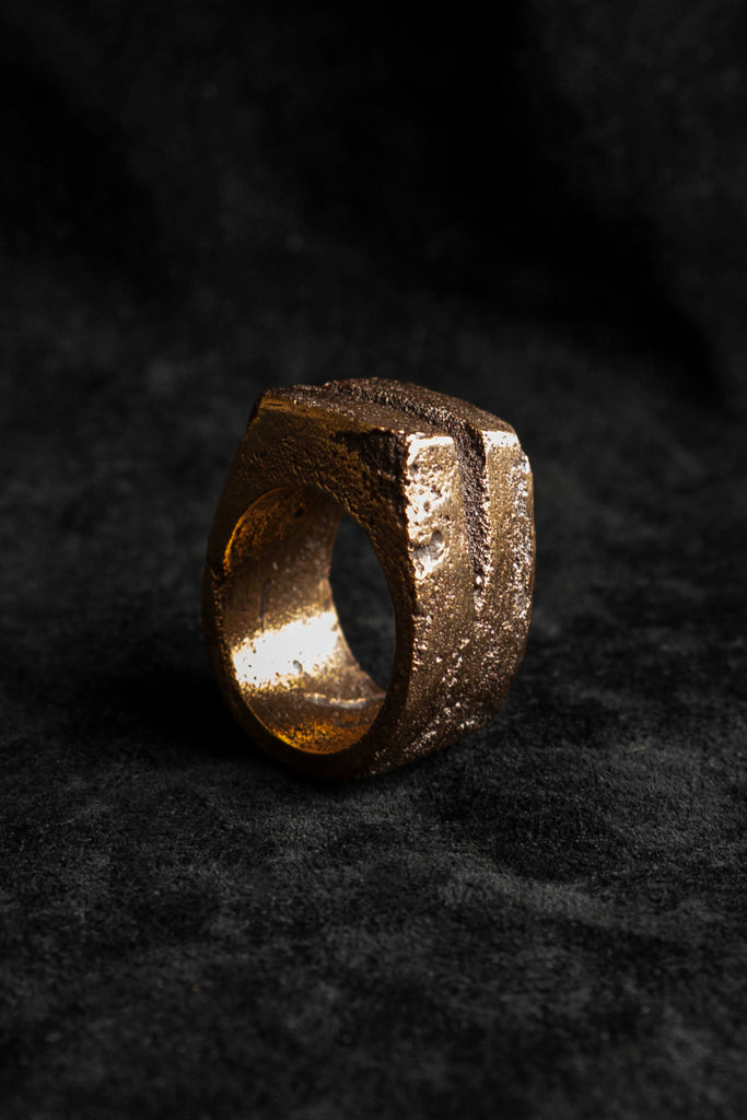 Surface/Cast Jewelry Blackened Bronze R1 Small Ring at Erebus