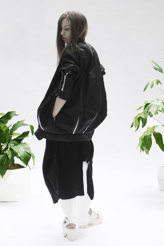 Shop Emerging Conceptual Womenswear Designer Luba GnaSevych Black Angle Blazer at Erebus