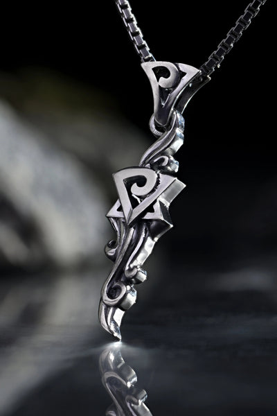 Shop Artisan Jewellery Brand Helios Sterling Silver Thuanthien Dagger Gothic Pendant at Erebus