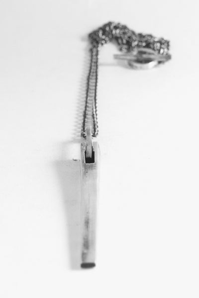 Shop Emerging Slow Fashion Avant-garde Jewellery Brand OSS Haus Awakening Collection Silver Veintidos Necklace at Erebus