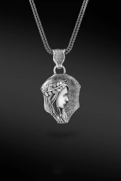 Shop Artisan Jewellery Brand Helios Silver Virgo Pendant at Erebus